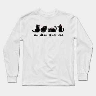 Un Deux Trois Cat Long Sleeve T-Shirt